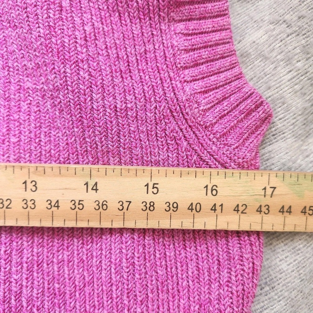 Anthropologie Maeve Pink Sleeveless Knit Sweater Size XS Cropped Women's - Picture 8 of 8